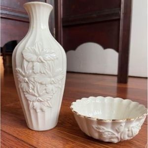LENOX vase and bowl
